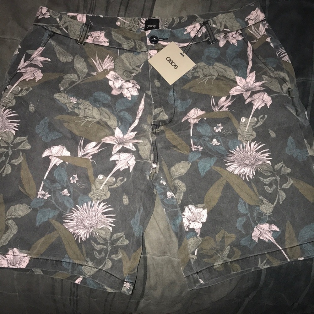 ASOS Floral Graphic Shorts